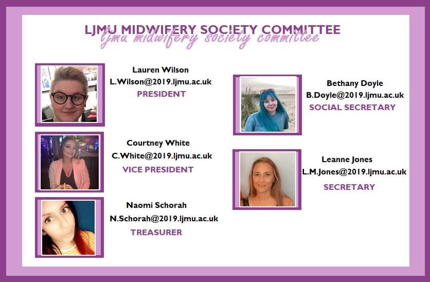 💜 Introducing your LJMU MidSoc Committee 2020-21! 💜 

We're so excited to work hard throughout this next year to organise as many events for you all as possible. We've got big shoes to fill from last years committee, and we hope we succeed in doing so. Here's to the next year!
