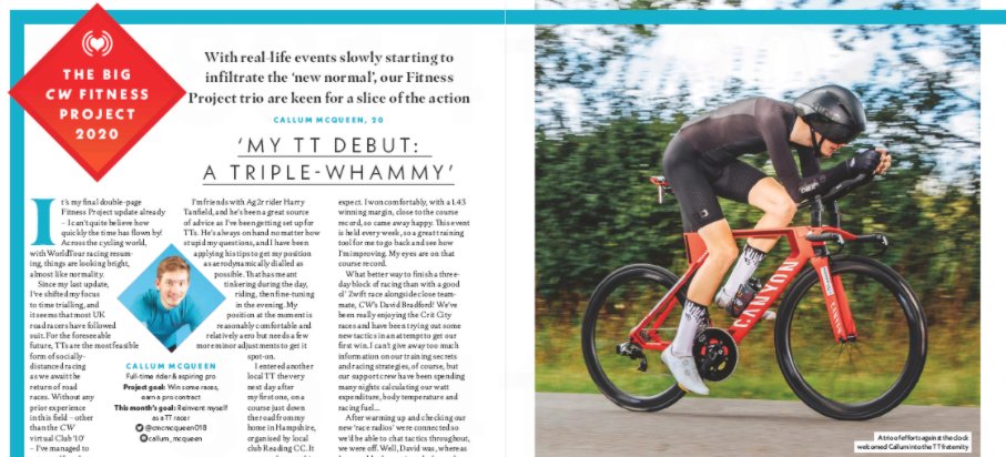 DeeBeeCW's tweet photo. NEW ISSUE DAY! @cyclingweekly 

In Fitness this week: @Josephineperry sizes up the case for training without a power meter; latest update from our CW Big Fitness Project trio; plus #CWClub10 virtual TT results, and 'ask the coach' Q&amp;A with @georgefox07 https://t.co/1J9LCOoWtv