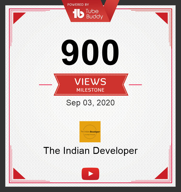 TheIndianDevel's tweet photo. I am so happy to share with you all that we are reaching the first 1k views on the channel and also, soon we are going to cross 200 subscriber count.
Thanks for the support.
.
#machinelearning #artificialintelligence #datascience #python #deeplearning
#mlcoach #TheIndianDeveloper https://t.co/6VJKSpnHEH