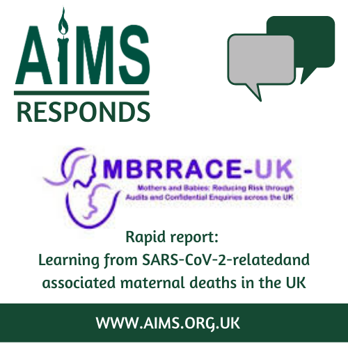 AIMS_online's tweet photo. AIMS welcomes the latest MBRRACE report assessing maternal deaths between March and May 2020 and offers its condolences to the family and friends of the women who died. 
#AIMSUK #60yearsofAIMS #coronavirus #NHS #maternitycare #birth #AIMSresponds #MBRRACEUK #maternaldeaths https://t.co/lGsmABkML9