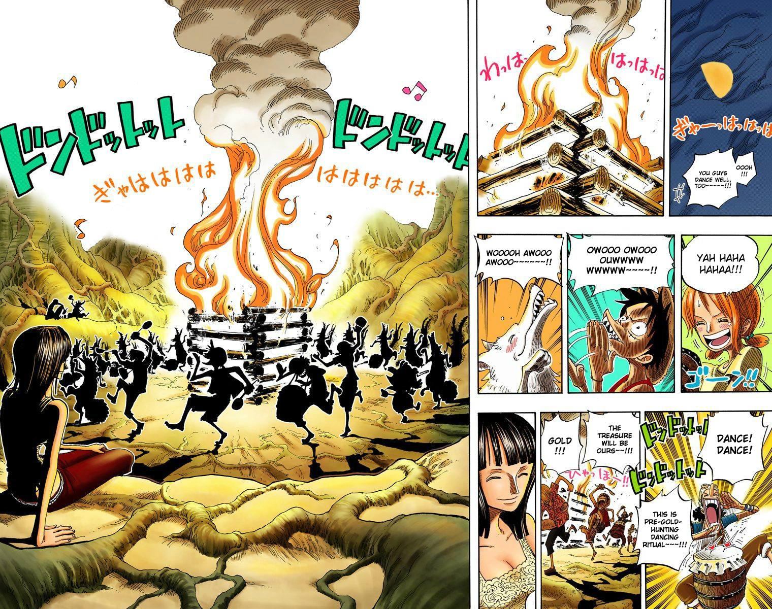 Artur Library Of Ohara Oda Reveals His Top Three Favorite Scenes In One Piece Oda S 3rd Favorite Scene In Op The Campfire Scene At Skypiea In Chapter 253