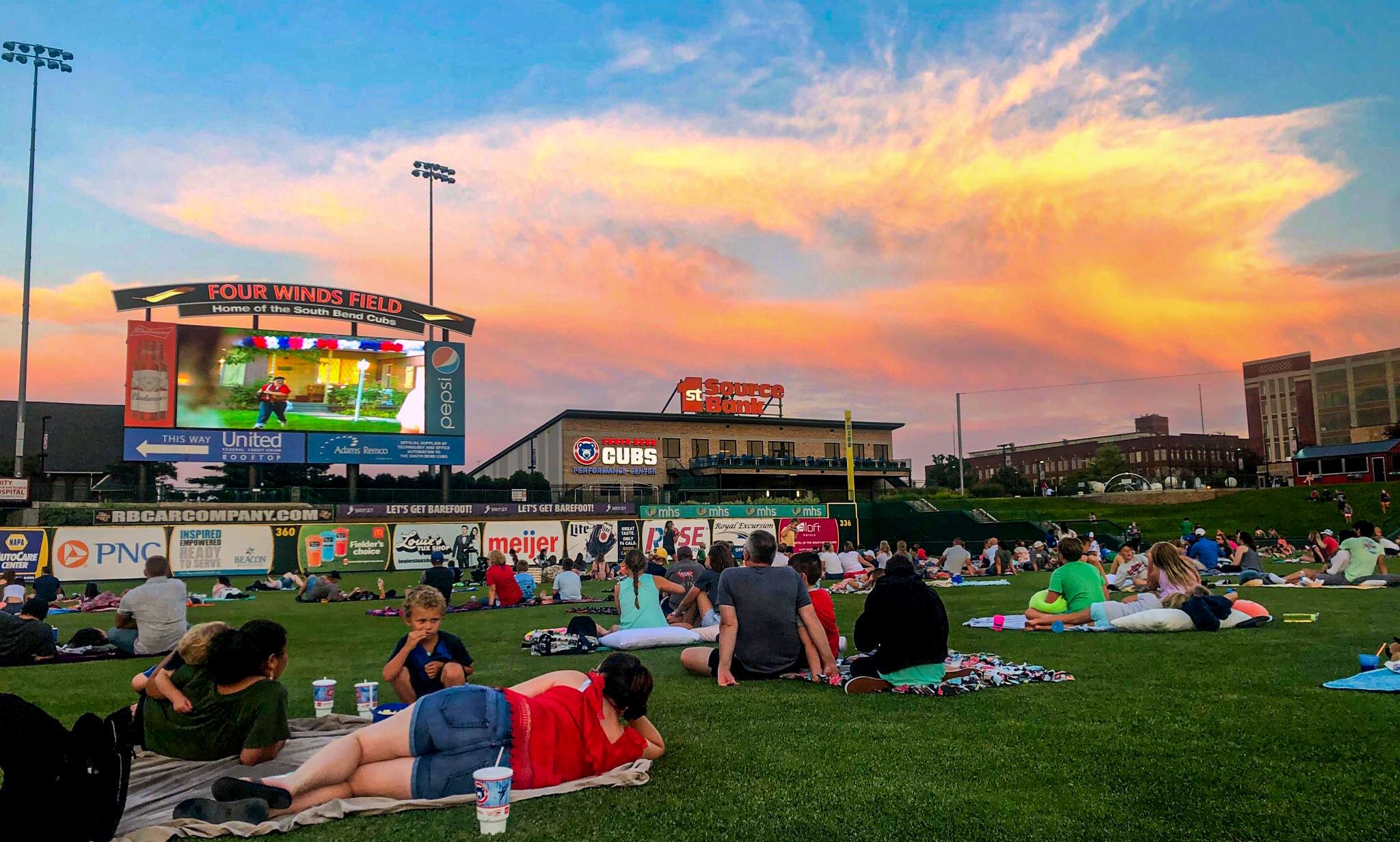 South Bend Cubs on X: Get your tickets Friday's Movie Night at Four Winds  Field featuring Rookie of the Year now! Start your Labor Day weekend with  family and fireworks! Gates open