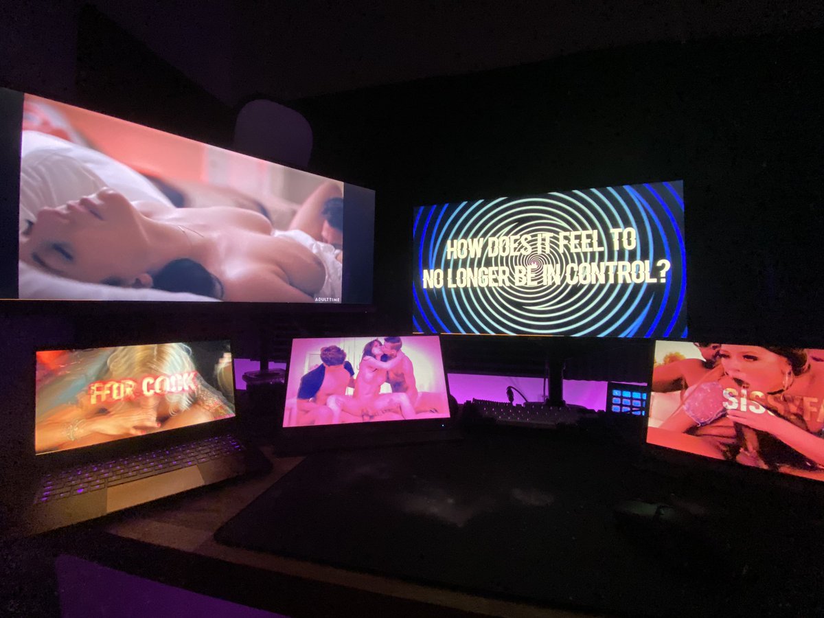Jean Hollywood on X: Okay but fold-out monitors are great. Instant goon  cave 🤤❤️❤️❤️ Also yes I did have the ultra wide dedicated to @ANGELAWHITE  . Shes inspired delving this deep into