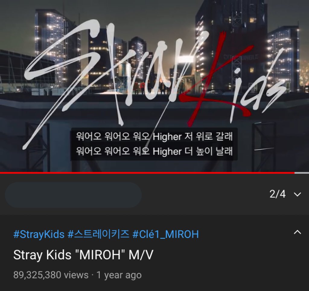 – 7:01 PM ; 89,325,380 views @Stray_Kids  #BACK2BACK100M_MYPACEXMIROH  #스트레이키즈  #StrayKids  #STAY