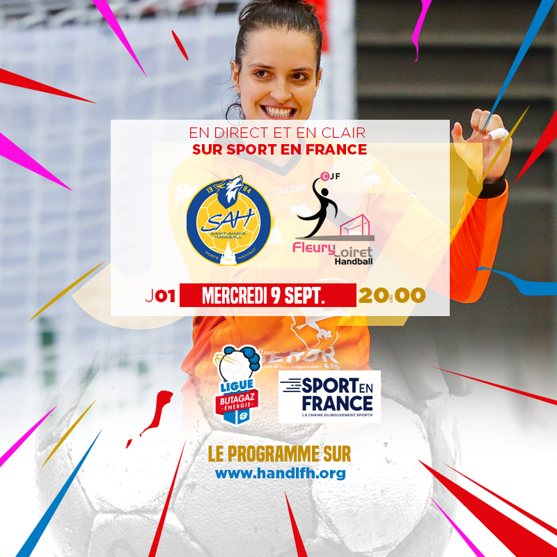 LFH_Officiel's tweet photo. 📺 @SaintAmandHand 🆚 @FleuryLoiretHB première affiche de la saison à suivre en clair et en direct sur @sport_en_france !
📆 Rendez-vous mercredi 9️⃣ septembre 😃
➡️ https://t.co/Uy83bwU0nA
#LigueButagazEnergie #ConfLFH https://t.co/2erRFLZuMt