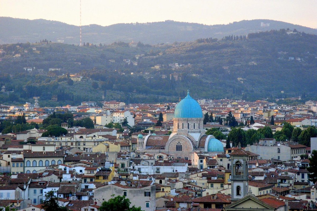 Tempio Maggiore of Florance was completed in 1882.It was built in a Moorish style in part so it wouldn't look like a church.