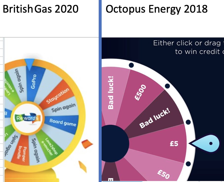 Oh mega Lolz, <a href="/BritishGas/">British Gas</a>!
You crack me up! You won't get great again by copying fun from <a href="/octopus_energy/">Octopus Energy</a>
You'll need to copy things like long term good value and great service too- and they're properly hard, as is actual innovation
PS Kudos to <a href="/SoEclecticGames/">Gilly Ames</a> for the original😉