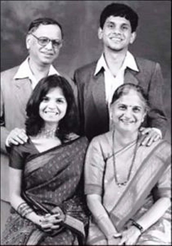 Sudha Murthy is mother to Rohan Murthy and Akshata Murthy.