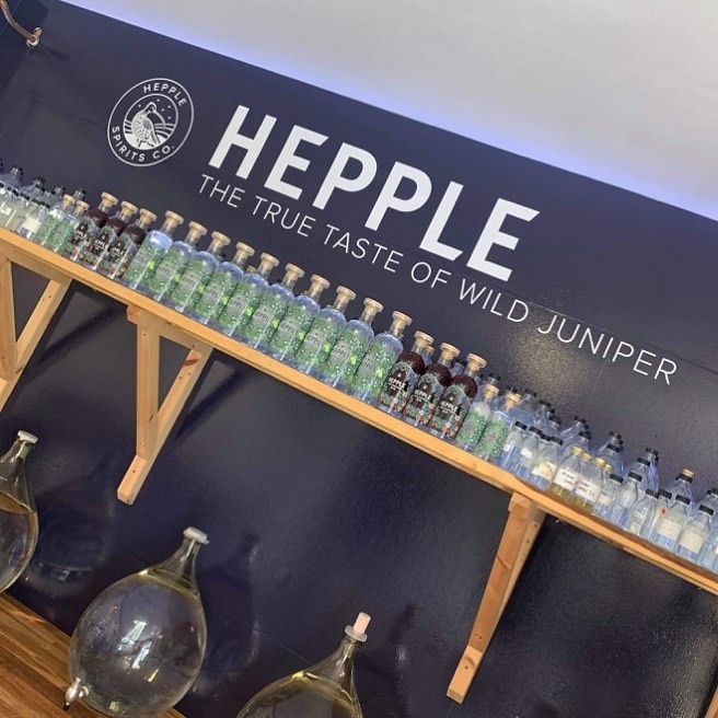 Recently installed #vinylgraphics at <a href="/Hepple_Spirits/">Hepple Spirits</a> Distillery in #Northumberland. Who doesn't love a gin?! #signmaker #signage #hepplegin