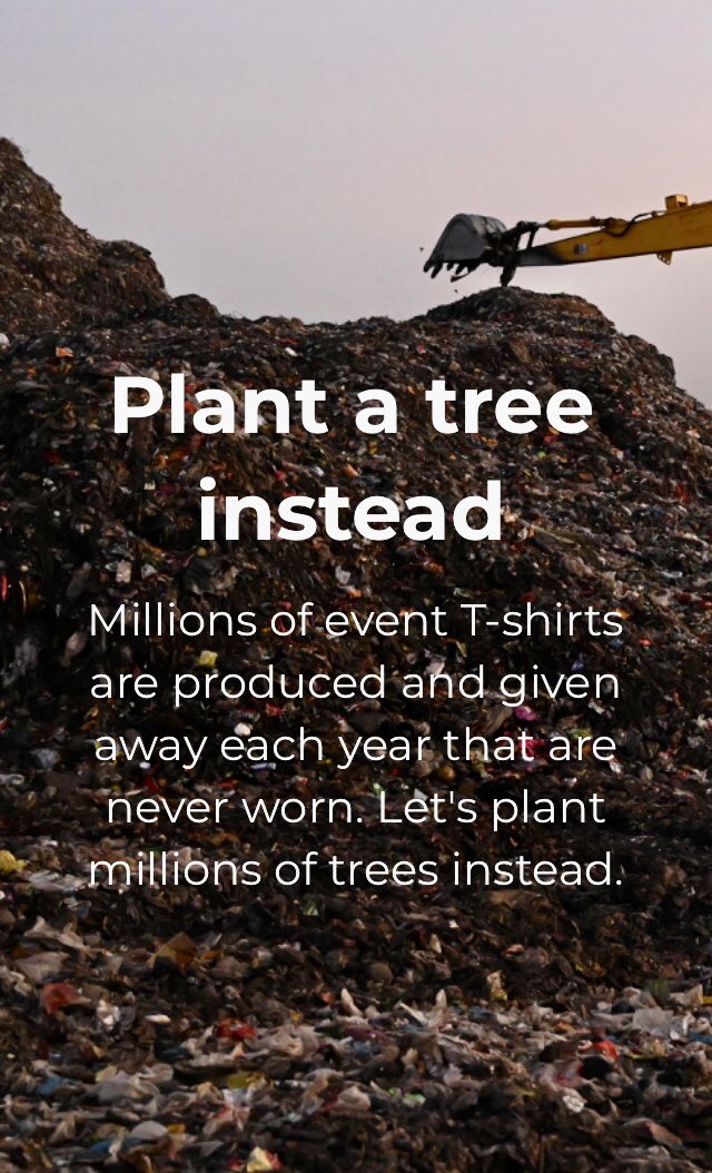 🏃‍♀️🏃🏃‍♀️🏃🏃‍♀️🏃🏃‍♀️

Ask the next race you sign up for to offer @treesnottees!

💚🌿💚🌿💚🌿💚

#ClimateEmergency #SustainabilityInSport
#NoMoreFastFashion
#PlantATree