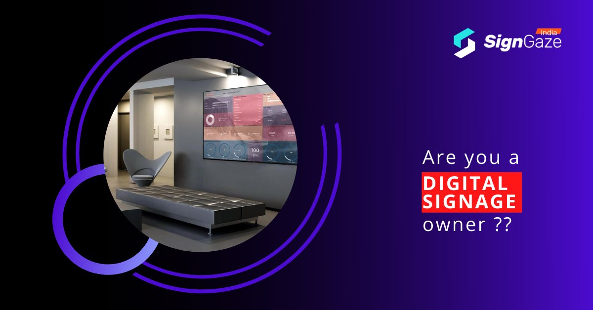 SignGaze is the right platform for you. 🖥

#signgaze_india #DigitalBusinessTransformation #informationsecurity #informationtechnology #signage #advertisers #screen #screenowners #hasslefreeservice #CloudComputing #Convenience #EasyToUse #technology #communication #BoostRevenue