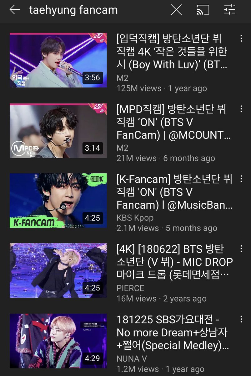 taehyung& #39;s fancams are hugely adored by fans, knetz and also rookie idols who learned facial expressions and stage presence from him look at the views, OMG
