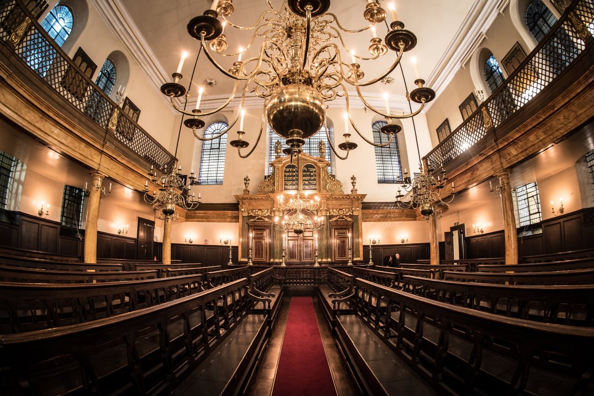 Bevis Marks Synagogue was built by Sephardi Jews in the East End of London in 1701.Its the oldest synagogue in Britain and the only synagogue in Europe that's had regular services continuously over the last 300 years.