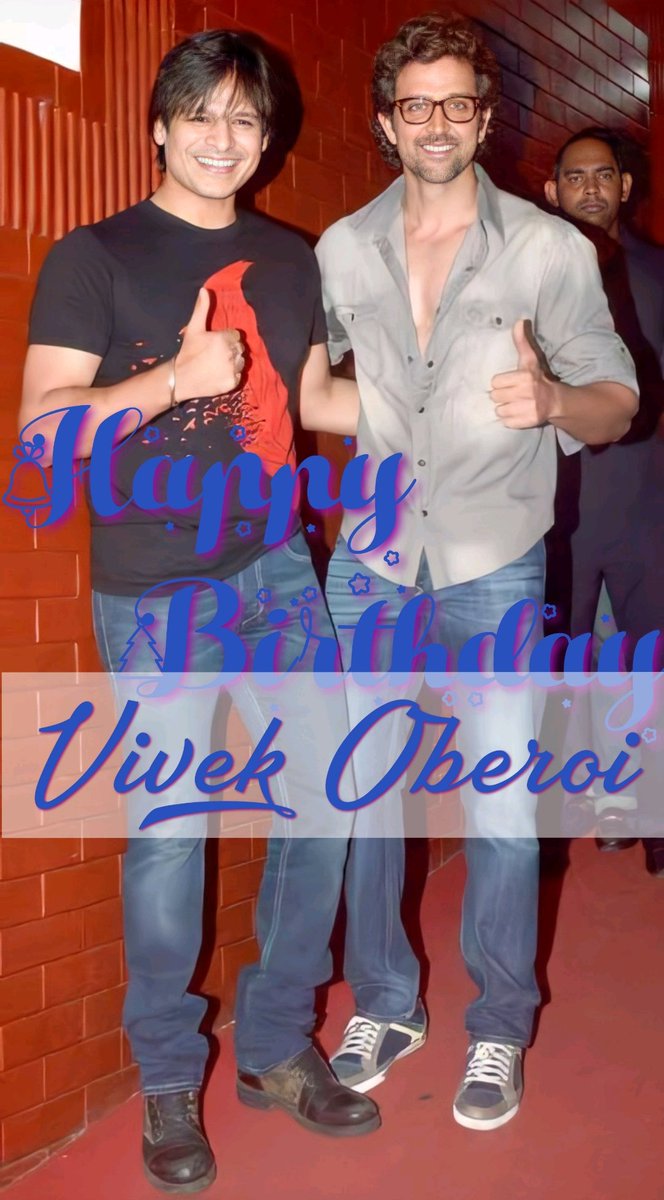 Wish you a very happy birthday @vivekoberoi !! Continue to rock in your 'kaynaat' !! 
#HrithikRoshan #Hrithik #VivekOberoi #Vivek #Krrish #Kaal #bollywood #HappyBirthdayVivekOberoi