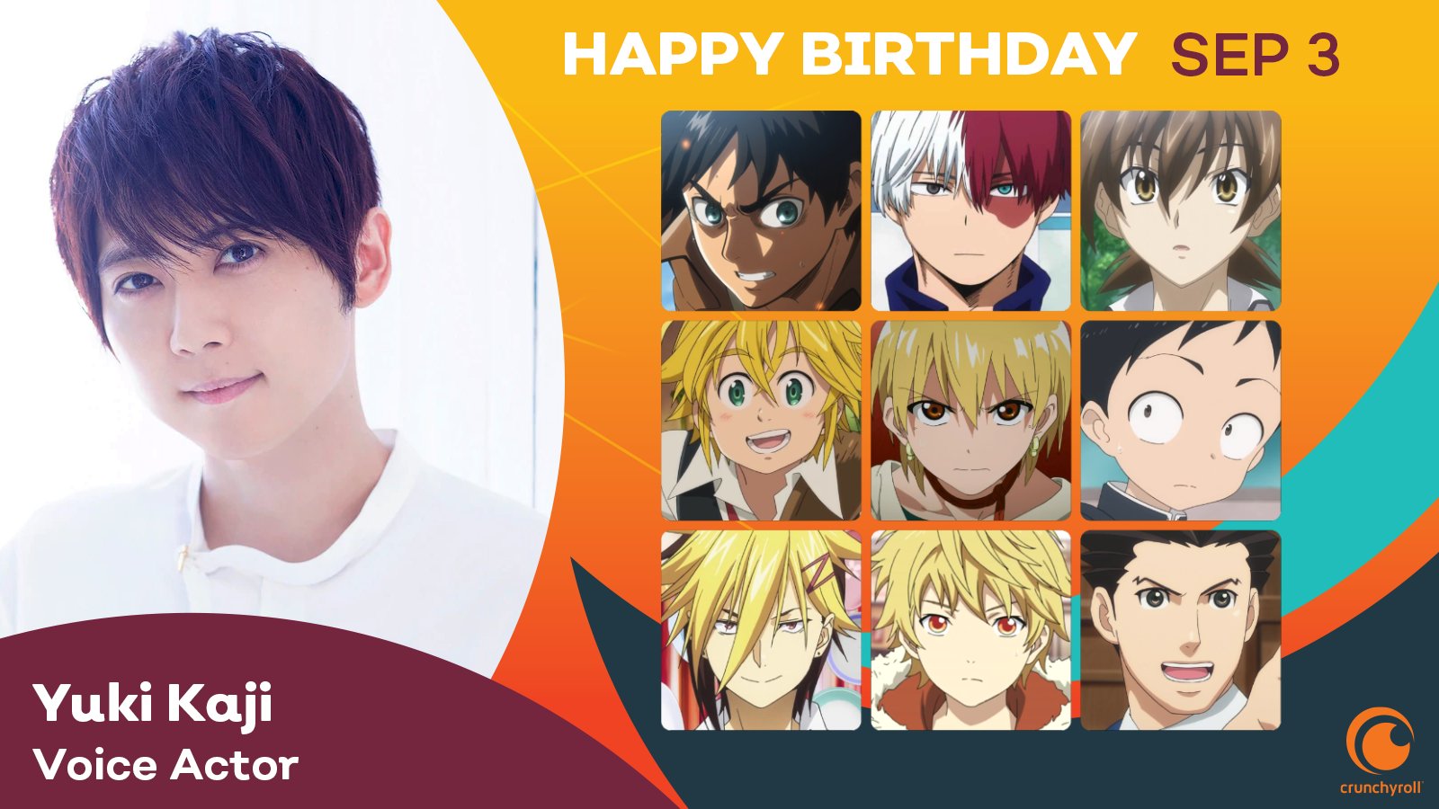 Happy Birthday Yuki Kaji!