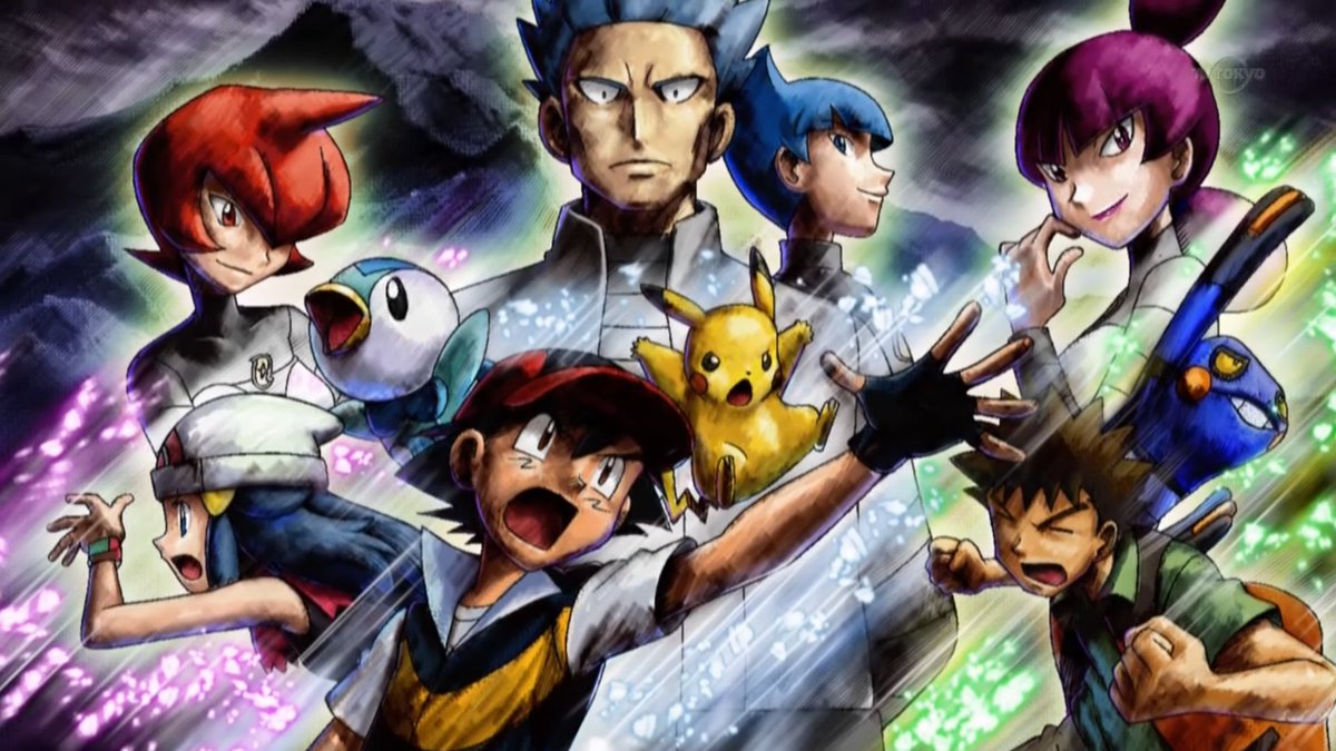 YourBoySatoshi's tweet image. I've always loved frames like these at the end of Pokemon episodes! #anipoke