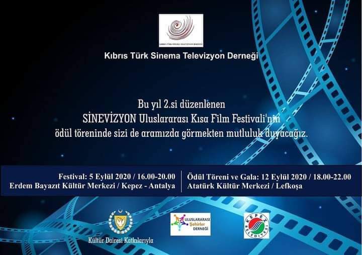 Bu yıl 2.'si düzenlenen Sinevizyon Uluslararası Kısa Film Festivali'nin ödül törenine tüm halkımız davetlidir.