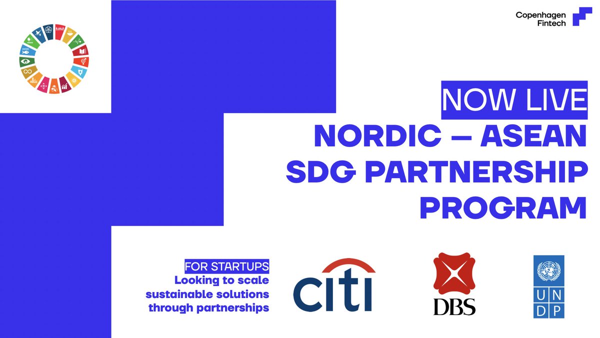 Stine Kirstein Junge (@skirsteinjunge) on Twitter photo .<a href="/UNDP/">UN Development</a> is introducing the Sustainable Fintech Bridge with <a href="/CphFinTech/">Copenhagen FinTech</a>! #UNDP is partnering on the creation of challenges to select 6 fintech startups who will be brought to Singapore to accelerate their journey towards sustainable impact-oriented ventures bit.ly/338frgn .<a href="/UNDP/">UN Development</a> is introducing the Sustainable Fintech Bridge with <a href="/CphFinTech/">Copenhagen FinTech</a>! #UNDP is partnering on the creation of challenges to select 6 fintech startups who will be brought to Singapore to accelerate their journey towards sustainable impact-oriented ventures bit.ly/338frgn