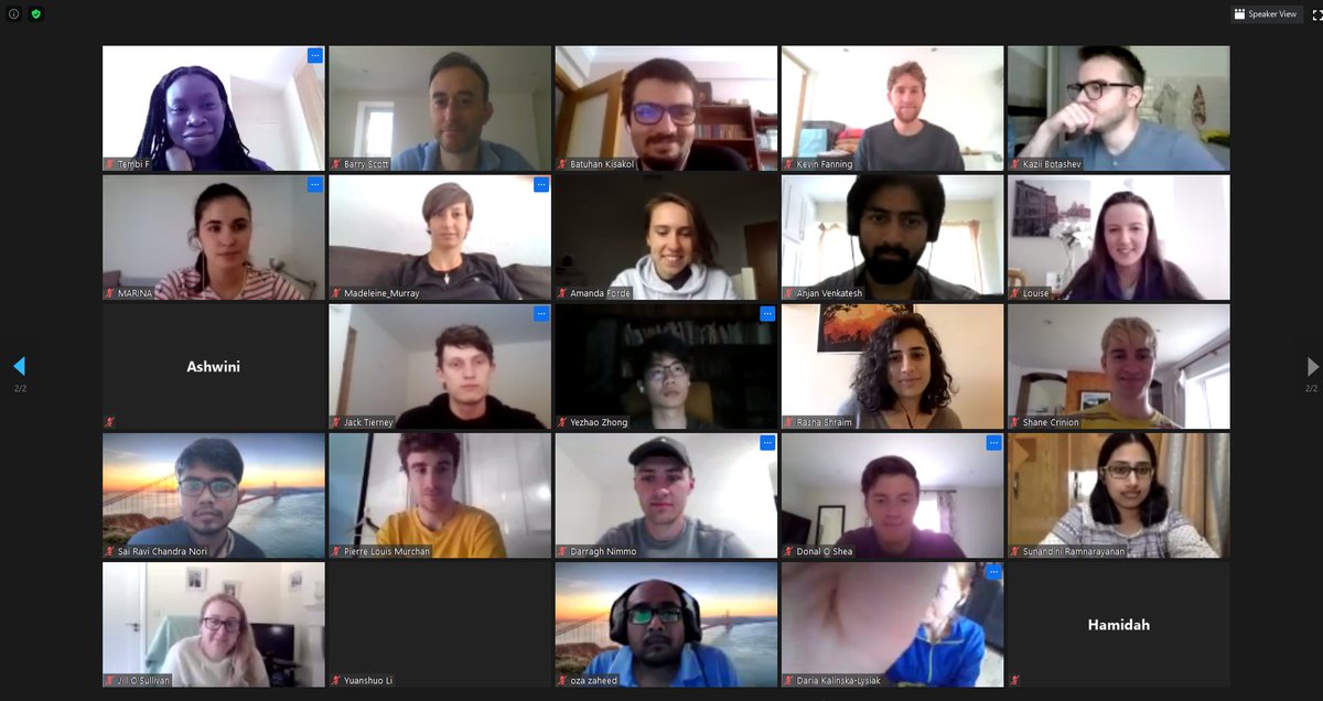 Our 28 new  @scienceirel  #Genomics #DataScience  #PhD students are off to a flying start with an intense 4 days of R and stats by <a href="/minebocek/">Mine Çetinkaya-Rundel</a> of Uni of Edinburgh