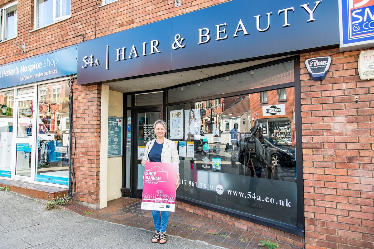sgloscouncil's tweet photo. Looking for something unique? Check out the many #independent shops and businesses on Hanham High Street.
Balloon Fever, Pzazz, Fleurtations Florist Bristol and @54ahighstreet are all helping welcome shoppers back to Hanham High Street as part of #ShopSouthGlos #ShopHanham https://t.co/6c3pYJ9xMj