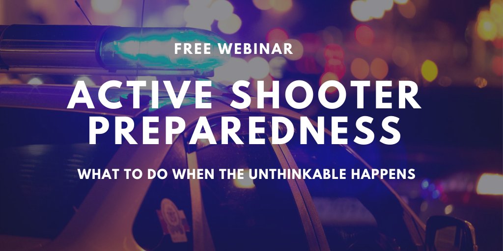 AmericanChecked's tweet photo. Are you prepared for if the unthinkable happens? Join us on September 22 at 2 p.m. as our panel of experts share what to do if an active shooter shows up at your door. 

Register Today: https://t.co/5WKKOGJBfF https://t.co/2f5LYE5dLX