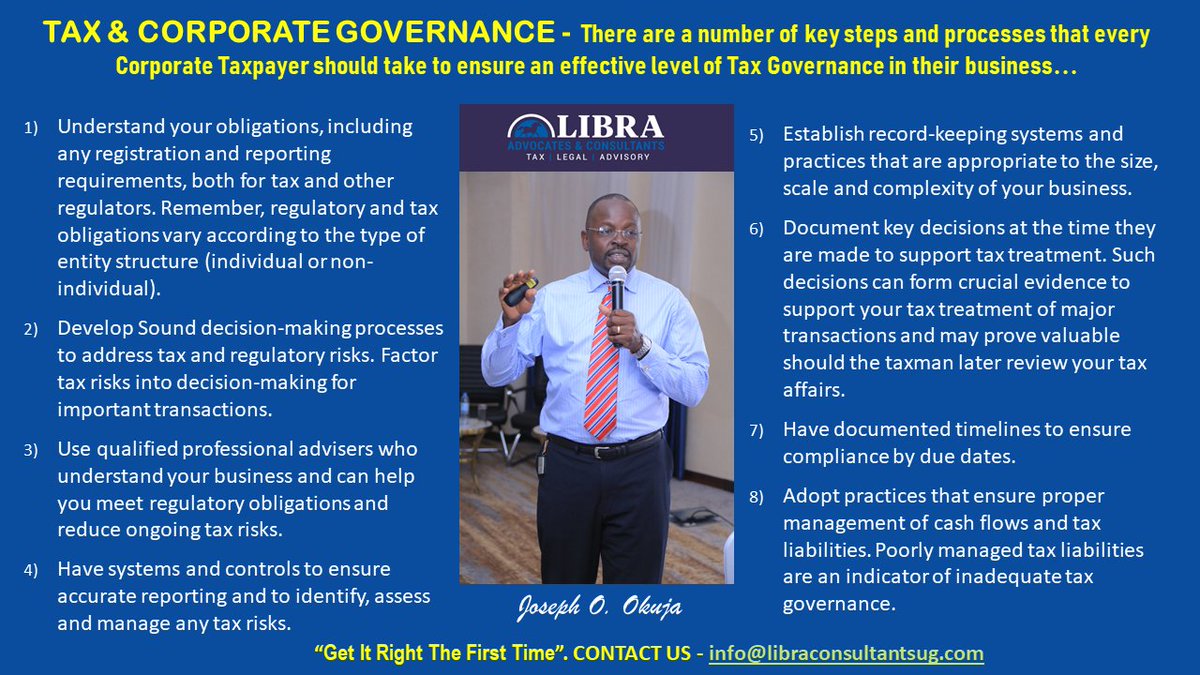 LibraAdvocates's tweet image. #TaxGovernance
#TaxCompliance
#GetItRightTheFirstTime