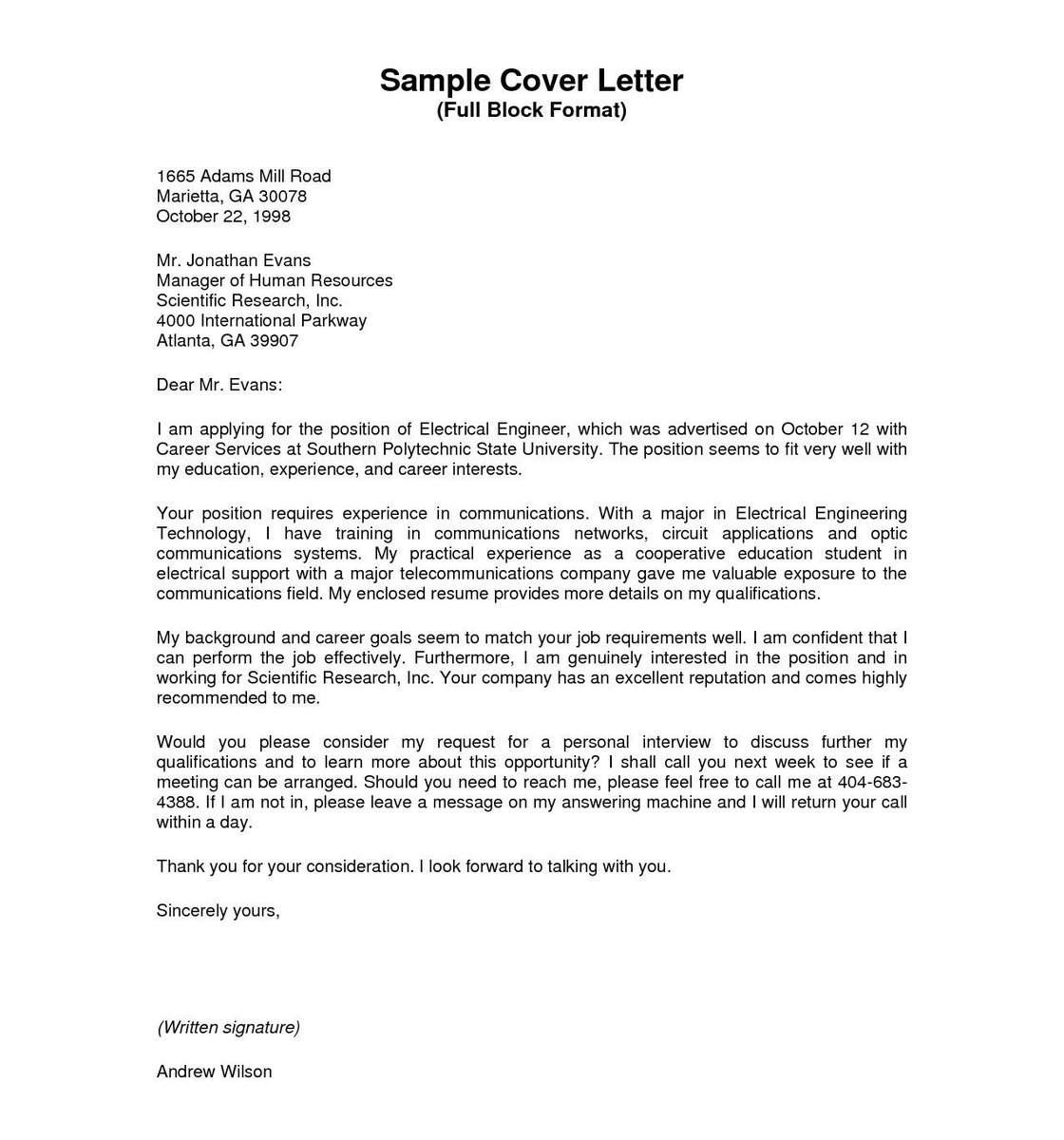 Contoh Cover Letter Mohon Kerja / Contoh Cover Letter Bahasa Indonesia