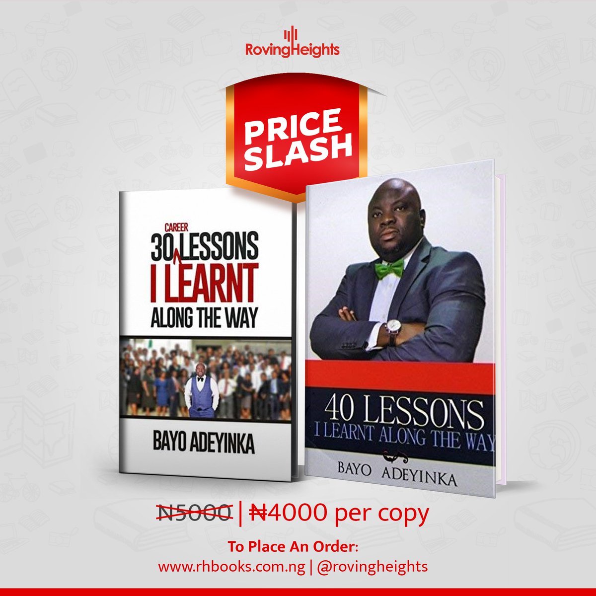 I shared part of this story in my book 30 Career Lessons I Learnt Along The Way. You will also be thrilled reading my previous book 40 Lessons I Learnt Along The Way. Grab your copies by sending a DM to  @rovingheights.