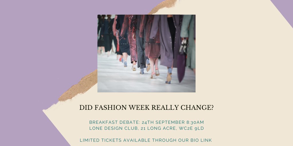 We're back! Our first post-lockdown debate takes place two days after #LFW and asks: did it change? Join us, <a href="/LoneDesignClub/">Lone Design Club</a> and some expert speakers lonedesignclub.com/products/ldc-x…