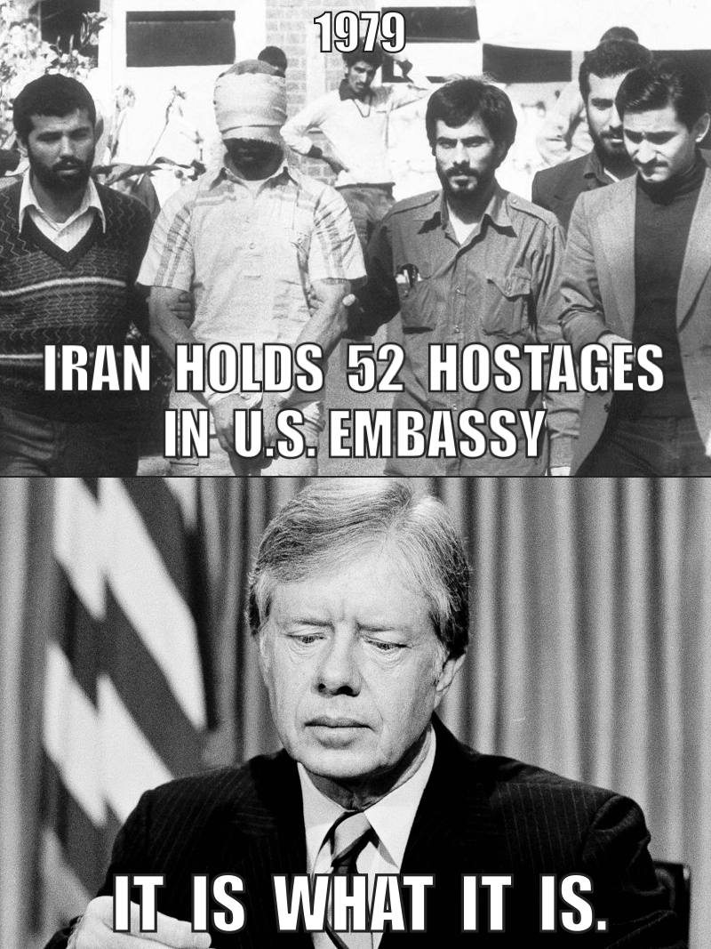memeiswhatitis's tweet photo. IT IS WHAT IT IS: American History.
Profiles in Not Giving a F*ck, #27 - Jimmy Carter.

"I did the best I could, but I failed."
— Jimmy Carter, @politico, 2010.12.14

#DonaldTrump #ItIsWhatItIs https://t.co/FcVy8pzpqG