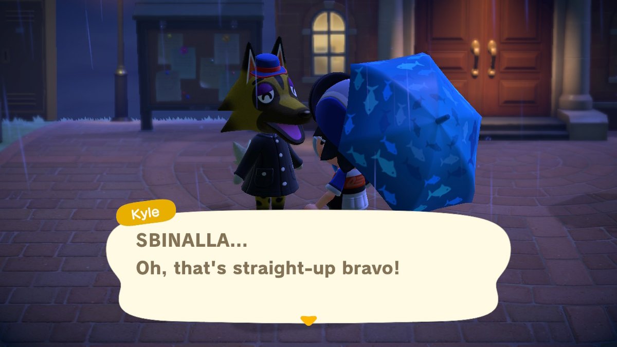 HarpyDF42_RBLX's tweet photo. Oh no Kyle has learned the Sbinotto phrase #AnimalCrossing #ACNH #F1 #formuladank https://t.co/byLpe8SyxI