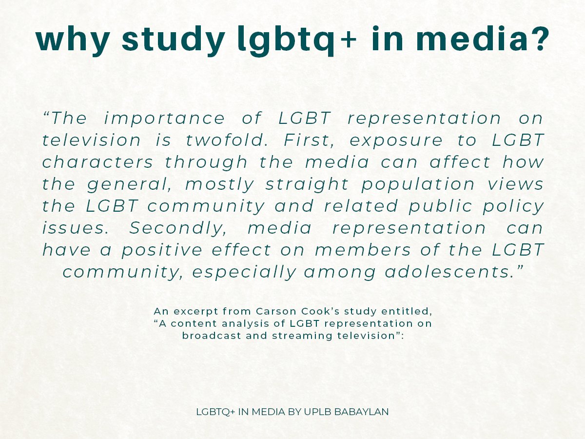 Why study LGBTQ+ in media?