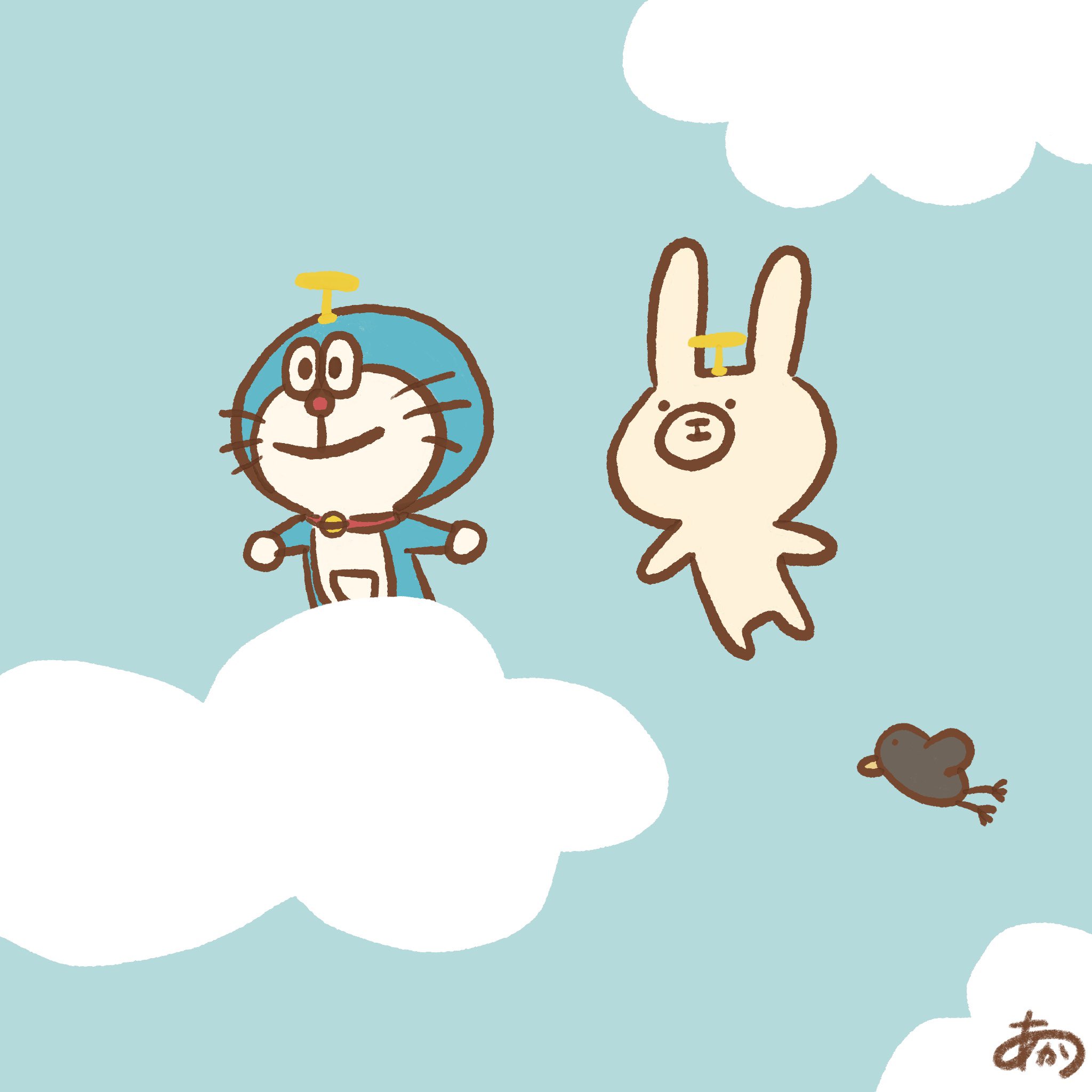 あかり 空飛ぶドラえもんとぴョんくま カラスもついてきてる ドラえもん生誕祭 ゆるい イラスト T Co Bsqqm8joei Twitter あかり 空飛ぶドラえもんとぴョんくま カラスもついてきてる ドラえもん生誕祭 ゆるい イラスト T Co Bsqqm8joei Twitter