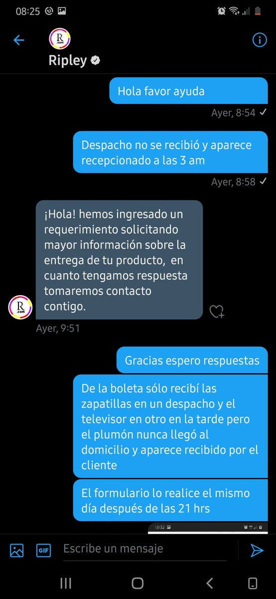 pinkadcs1's tweet photo. @RipleyChile @felipe_martinez Estimados y a mi cuando me van a responder de verdad como es posible que nadie pueda responder que es lo que paso desde ayer espero respuesta por parte de ustedes https://t.co/WExO4h26YM