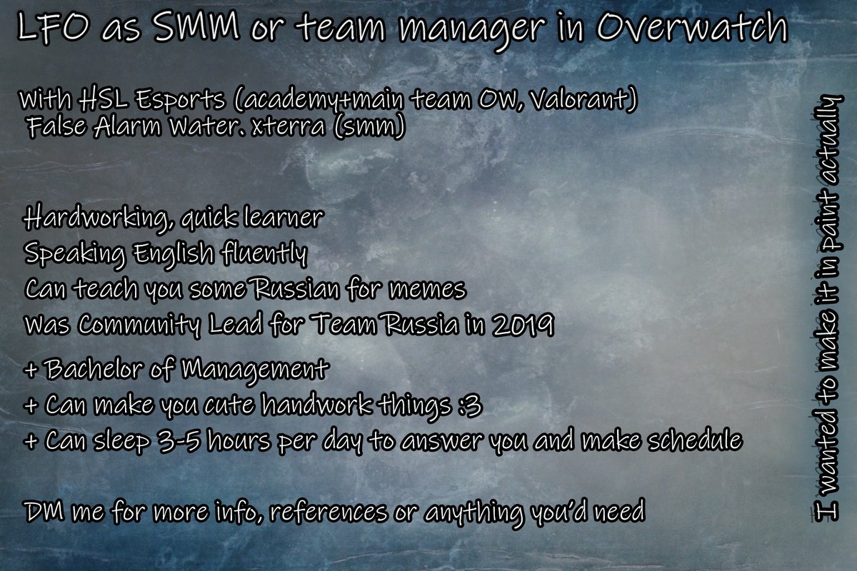 Still with <a href="/HSLesports/">HSL Esports</a> Valorant team, but allowed to look for other opportunities
Back to Overwatch

Dtag: SofiJonson#4670