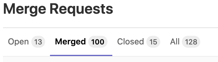 goldenson_'s tweet photo. 100 MRs sur @gitlab 🥳 https://t.co/yD6jfw6YZp