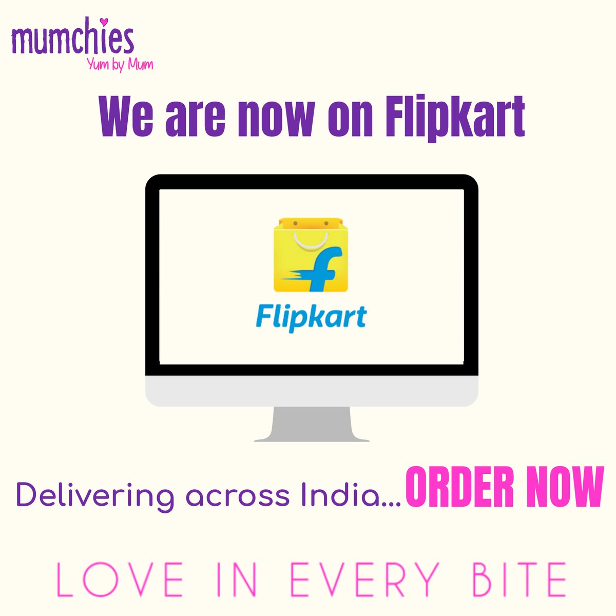 Yaaay! 🥳 Find us on Flipkart and place your orders right away...

Order now on Flipkart: tiny.cc/c1sqsz
.
.
.
#lovemumchies #loveineverybite #sweets #snacks #namkeens #flipkart #mumchiesonflipkart #herbsandspices #bangalorefoodblogger #indianfoodies #indianfoodblogger