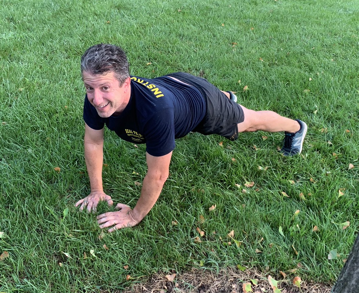 Outdoors, fresh air, &amp; with the best team!  STPT Fitness Instructor Paul McKee crushed the push ups this morning.  He leads workouts in the morning &amp; is a scientist by day.  Sign up now, make friends, and get in the best shape of your life. admin@sealteampt.com  #Charlottesville
