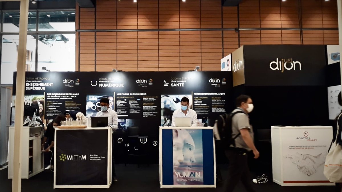 justdijon's tweet image. #justdijon to invest
#SIDO2020 Jour J : just dijon et ses start-up #RoboticsValley, #Yumain, #WITTYM et #Fuelit vous donnent rendez-vous aujourd’hui et demain à la Cité internationale de Lyon, stand E203 #innnovation #numerique #iot #robotics