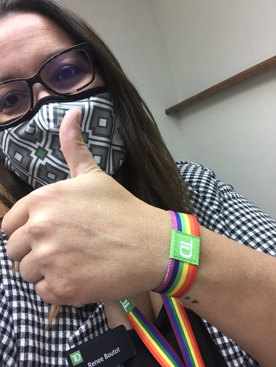 Ordered the new TD Pride bracelets through TD merchandise!  Love them!!  #foreverproud #loveislove