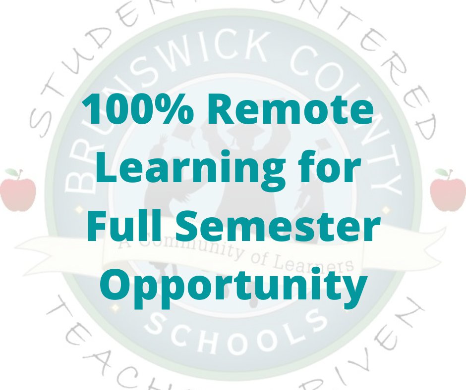 Did you miss the first sign up or want to continue 100% Remote Learning for the full semester?
There is a 2nd opportunity for students to apply for 100% remote instruction for the full semester.  
👉 Please contact your child's school if interested.
Info: bit.ly/2ndEnrollOppor…