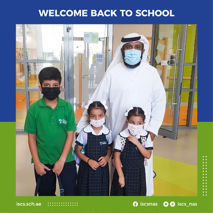 iscs_nas's tweet photo. A very warm welcome to our returning and new students! It was great seeing you back in campus, we look forward for an exciting year inshallah.

#welcomebacktoschool #iscs_nas #khdadubai #healthandsafetyfirst #backtoschool https://t.co/3AepJAUF5e