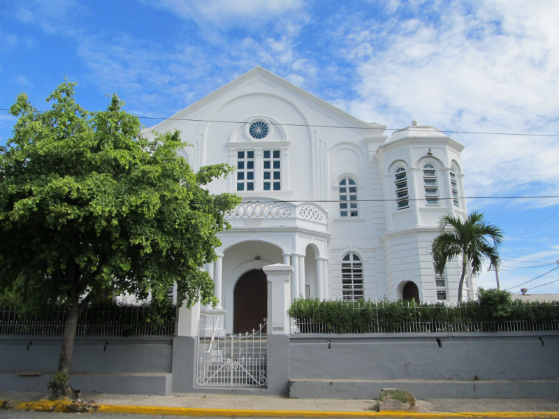 Shaare Shalom Synagogue was built in 1885 by Sephardi Jews in Kingston, Jamaica.It was destroyed by an earthquake and then reconstructed in 1912.