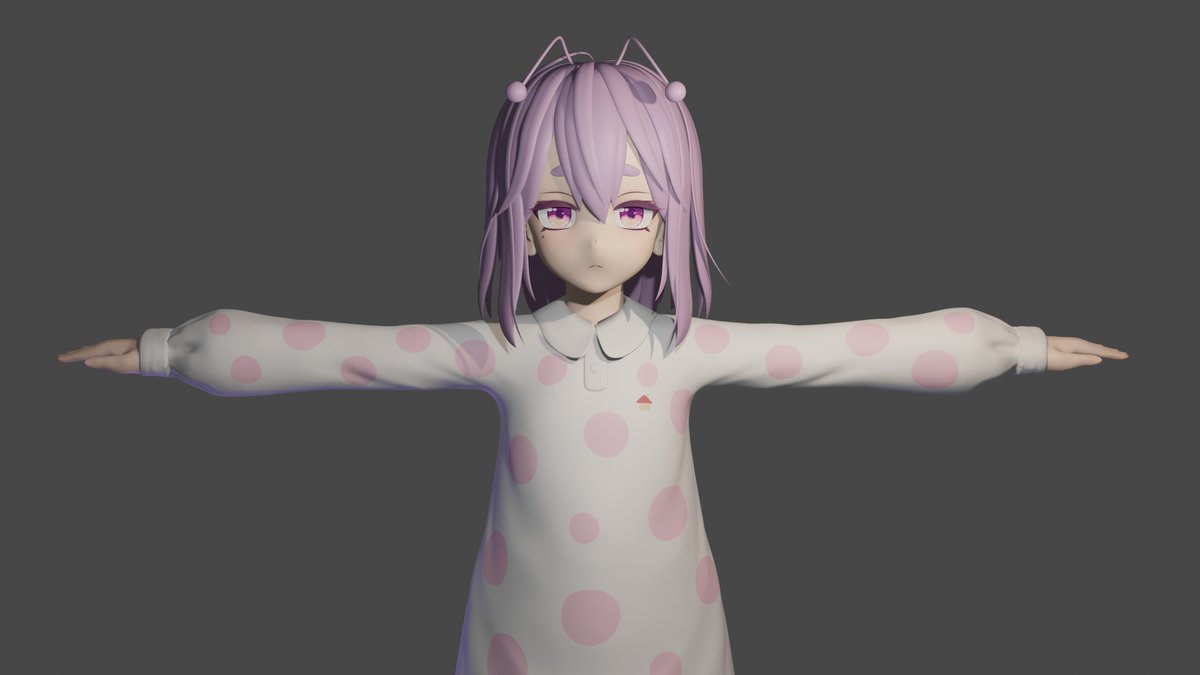 ArithmeticCoder's tweet image. snailchan 3D化チャレンジ
スカルプトで粘土みたいに盛ったり削ったりするの楽しい！