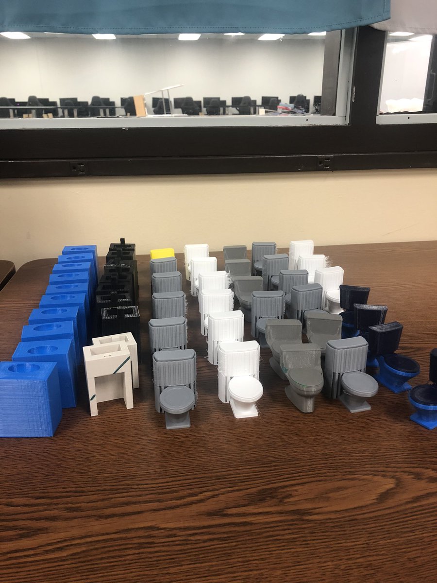 STEMHS_IdeaLab's tweet image. The @NIHFHS Innovation lab is collaborating with @Coach_Appleby  and @cgriffithstem to 3D print bathroom fixtures for a take home project for learners. @CCAofAkron Environmental Engineering pathway learners, we are bringing education to you! #distancelearning