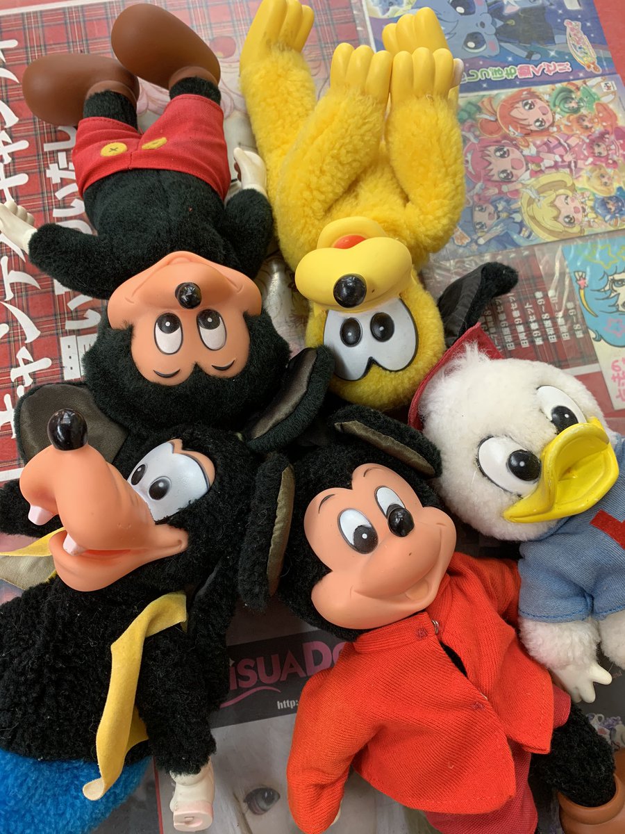 まんだらけ札幌店 ドール ゆめおと10 24開催 ヤングエポックのドールたちが入荷したよ ミキミニはよくくるけどプルートとかグーフィーは初めてみました くたくた感がかわいい