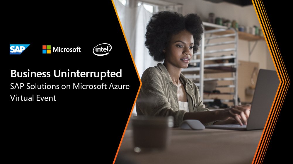 📆 Besuche uns am 29.09.2020 beim Virtual Event "SAP-Lösungen auf Microsoft #Azure"! Erfahre, wie @Microsoft, @SAP und @IntelBusiness dir intelligente Unternehmensinnovation in der Cloud bieten können.   
Melde dich jetzt an: http://msft.it/6010TsVSY
