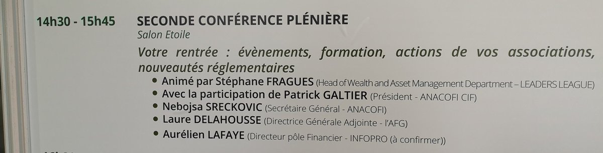 AssNaCoFin: #anacofi #université été  #Anacofi