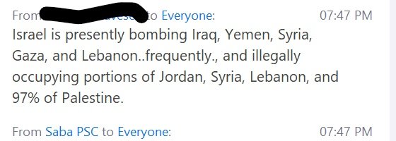 Trope 3: Israel is in cahoots with superpowers the US and China acting as the middle-man selling weaponry. Israel is accused of bombing and interfering in various places in the Middle-East. Israel is everywhere (4)