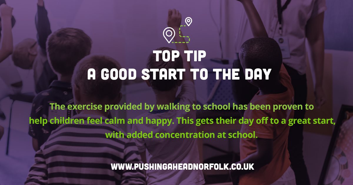 Get your day off to a great start with our #BackToSchoolSafelyl top tips  Walking to school has been proven to aid in concentration at school.  
What do you love about walking with the family to school?